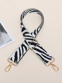 New Contrast Color Zebra Pattern Wide Strap Accessory, Suitable For Women's Handbags, Crossbody Bags, Adjustable Replacement Strap, Small Gift - Multicolor - View 17
