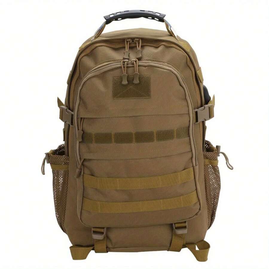 50L Outdoor Military Tactical Backpack Rucksack Camping Hiking Trekking Bag - Dark Brown - View 1