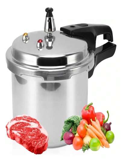 4L Stainless Steel Pressure Cooker,Pressure Cooker Gas Stove Cooking Pot Tall Pot Kitchen Pressure Pot Pressure Pot for Cooking Pressure Pots Home Pressure Pot Aluminum Alloy Gas Stoves 22L Induction Cooker,Compatible with Gas & Induction Cooker