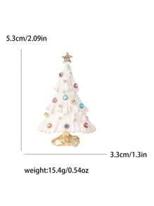 女士精美圣诞树胸针 中性植物别针 多色可选 休闲派对配饰 礼物 - 聖誕樹 - 查看 28