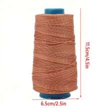 Set de costura de 11/13 piezas con lezna de manija de cobre DIY, incluye 6 agujas, hilo de nylon marrón/negro/blanco, estuche de almacenamiento y 2 pinchos, apropiado para reparar, lona, tienda de campaña y zapatos (color de aguja y estuche al azar)