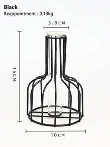 Chậu cây kim cương tròn bằng sắt rèn sang trọng nhẹ nhàng Trang trí đơn giản Trang trí cho nhà, phòng ăn, phòng khách, tiền sảnh Sáng tạo trang trí có chủ đích - Nhiều màu - Xem 8