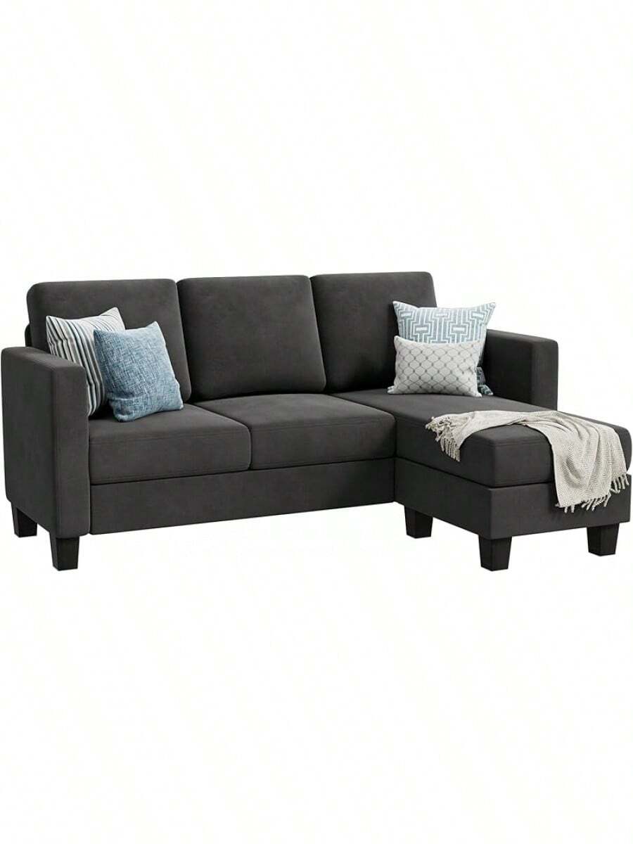 YESHOMY Convertible Sectional 3 LShaped Couch Soft Seat With Modern