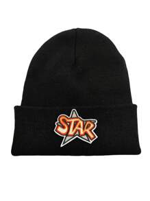 1 chiếc mũ len dệt kim thêu chữ OMGPOW phong cách đường phố cho mùa thu/đông mũ Giáng sinh mùa đông mũ len trượt tuyết cho nam - màu đen - Xem 16