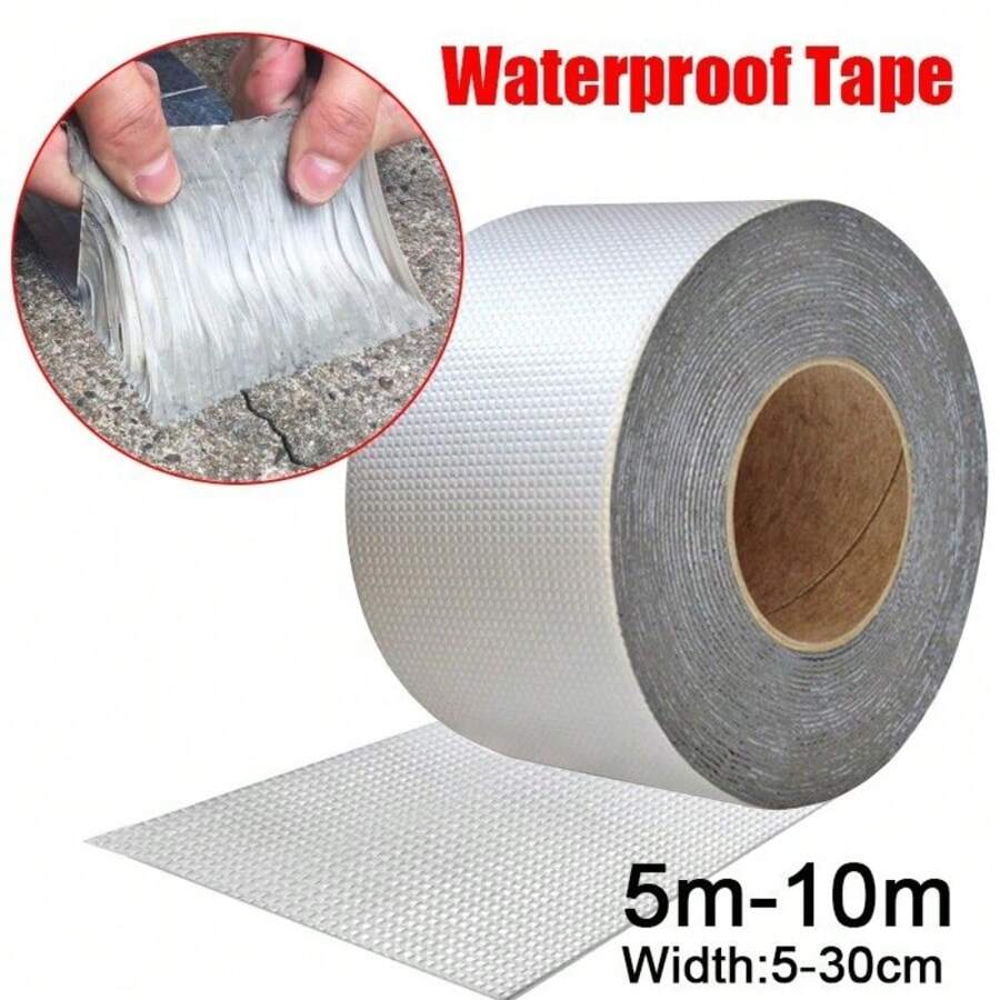 Super Strong Aluminum Foil Tape Butyl Seal Rubber Tape Waterproof Roof-Repair - Silver - View 1