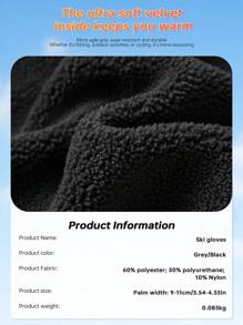 X-TIGER 1 双冬季无指触屏手套，男女保暖骑行手套，适合钓鱼、跑步、骑自行车、驾驶、徒步旅行等寒冷天气户外运动，防风保暖 - 彩色 - 查看 5