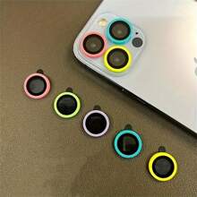 3 件夜光陶瓷镜头保护膜，适用于 16/15/14/13/12/11 Pro Max Plus Mini：持久夜间保护和增强型相机 - 隨機顏色 - 查看 8