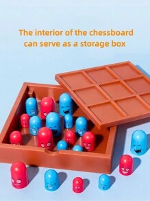 1 Set Cartoon Tic Tac Zehen Spiel, interaktives Brettspiel, stapelbares Tic Tac Zehen, geeignet für Freizeitpartys, Gartenunterhaltung, Familiengames