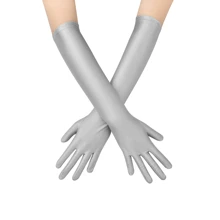 D EXCEED 1 Pair Opera Gloves For Women Adjustable Length Gloves 1920s Great Gatsby Costume Accessories & Modern Tea Party Elegance Mother's Day Gift Set Halloween Hand Dress Up - Purple - View 3