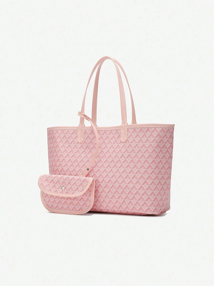 Juego de bolso de mano de mujer con nuevo diseño simple, bolso de hombro, bolso grande de gran capacidad, bolso de mano versátil para ir al trabajo, bolso de moda, bolso de estudiante