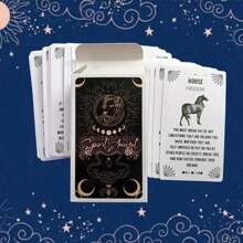 Spirit Animal Oracle Cards - 54 Cards Tarot & Oracle Deck Set, Tarot Meanings, Suitable For Beginners, Divination, Great Gift For Friends And Family, Applicable For Home Outdoor Camping Board Games,Tarot Meaning,Tarot Oracle Cards,Decks