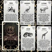 Spirit Animal Oracle Cards - 54 Cards Tarot & Oracle Deck Set, Tarot Meanings, Suitable For Beginners, Divination, Great Gift For Friends And Family, Applicable For Home Outdoor Camping Board Games,Tarot Meaning,Tarot Oracle Cards,Decks