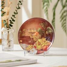 Hộp quà tặng đĩa gốm 4 chiếc, ngẫu nhiên 4 mẫu khác nhau, cao cấp, lễ tạ ơn, halloween, quà tặng sinh nhật, đồ dùng trên bàn ăn - Nhiều màu - Xem 6