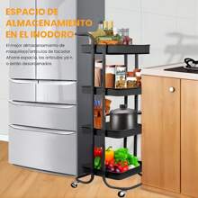 Storage Island & Carts - Black - View 7