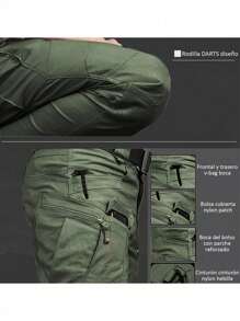 Tactical Pants With Multi-Pocket Design, Functionality And Style Combined To Adapt To Any Environment - Army Green - View 2