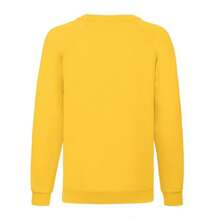 Fruit of the Loom Childrens Unisex Raglan Sleeve Sweatshirt (Sunflower) - Yellow - View 2