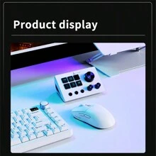 NACODEX NACODEX-Desktop Helper Console Panel Controller Speculation Live Office Tuning Programmable Shortcut Keys Custom Multi-Scene Multifunction-AKP03E Black International Version
