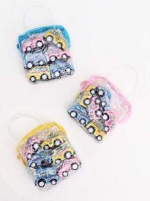 6 件迷你玩具车玩具套装（各种车辆）带手提包、落球玩具、9 个月大玩具、儿童玩具包、游戏室、儿童玩具>PVC、女孩玩具、儿童玩具、女孩玩具、女孩玩具 - 彩色 - 查看 6