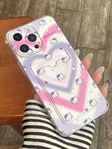 Y2K Rainbow Heart Pattern Anti-Drop Phone Case Compatible With Iphone