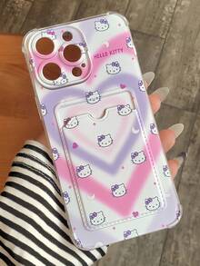 Y2K Rainbow Heart Pattern Anti-Drop Phone Case Compatible With Iphone