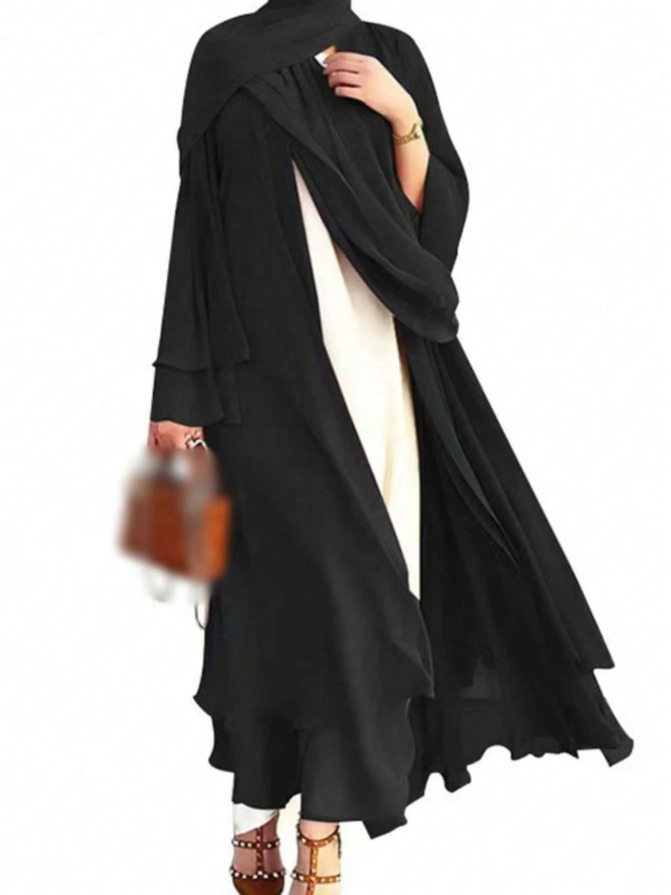 قطعة واحدة من العباءة الأنيقة الكاجوال الخفيفة من...