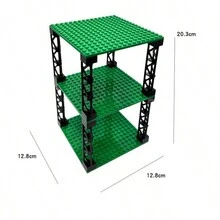 16x16 Baseplate Double-Layer Display & Storage Rack - Multicolor - View 11
