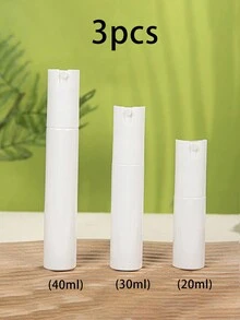 3件/套(20/30/40ml)马卡龙色水乳套装分体瓶按压瓶旅行容器便携式化妆品乳液瓶迷你塑料香水爽肤水面霜精华液适合旅行 - 彩色 - 查看 10