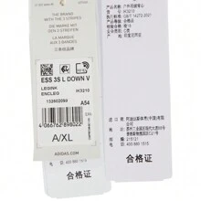 Adidas Boyfriend Style Men's Casual Sports Style Letter Print Striped Side Zipper Front Down Vest - Blue - View 7