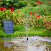 AISITIN Fontaine solaire extérieure 2,5 W Mise à niveau extérieure Fontaine solaire DIY Tuyau d'eau de 1,2 m Fontaine solaire 6 types de pompes à eau solaires de piscine de style fontaine Pompe solaire de jardin Bain d'oiseaux