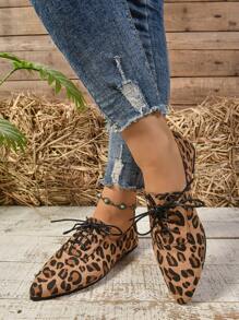 Women's Spring New Pointed Toe Flat Vintage All-Match Suede Loafers - Multicolor - View 3