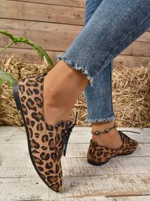 Women's Spring New Pointed Toe Flat Vintage All-Match Suede Loafers - Multicolor - View 5