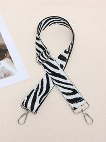 New Contrast Color Zebra Pattern Wide Strap Accessory, Suitable For Women's Handbags, Crossbody Bags, Adjustable Replacement Strap, Small Gift - Multicolor - View 15