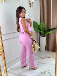 Duna Bow Tank Top Set - Màu Hồng baby - Xem 2