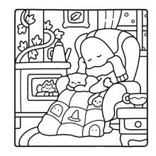 Little Spooky: Coco Coloring Book For Adults And Teens Featuring Cute Creepy Creatures In Cozy Hygge Moments For Relaxation (Cozy Spaces Coloring) Gifts For Friends & Couples&Family,Back To School,School Supplies