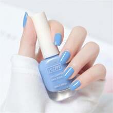 Set Of 6 Glass Bottles Of Water-Based Peelable Nail Polish 10ml Macaron Collection, Easy Quick-Dry -Off Nail Polish, Air-Dry Nail Art Varnish, Ideal For Home Salon In Summer And Spring - 彩色 - 查看 7