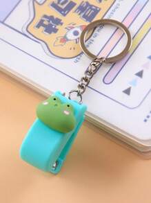 1pc Cute Cartoon Mini Stapler Portable Small Stapler With Keychain Student Office Prize Exquisite And Compact Back To School,Back To School,School Supplies