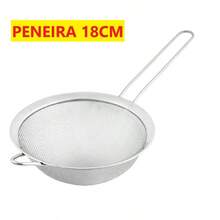 Set Of 5 Or 3 Stainless Steel Strainers Sieves 18cm 16cm 14cm 12cm 10cm For Grains Juice Universal - Kit3 10 VÀ 14 VÀ 18Cm - Xem 6