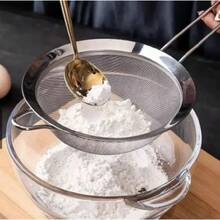 Set Of 5 Or 3 Stainless Steel Strainers Sieves 18cm 16cm 14cm 12cm 10cm For Grains Juice Universal - Kit3 10 VÀ 14 VÀ 18Cm - Xem 2