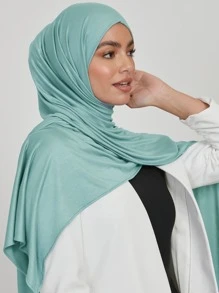 1PC WOMEN JERSEY MODAL Hijab Scarf - Solid Color, Windproof Sun Protection Shawl For Women Accessories Abaya Accessories Women Veil - Multicolor - View 1