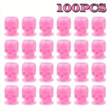 200pcs Skull-Shaped Portable Tattoo Ink Cup Storage Set - Permanent Makeup Tools, Convenient Storage - Yilong Brand Tattoo Supplies, Specially Designed For Tattoo Artists - Multicolor - View 13