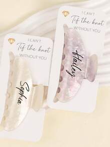 个性化发爪、发夹、发卡、水钻发爪、发饰、定制名字发夹、发爪、粉色公主礼物、定制名字发夹、个性化蝴蝶结发夹、新娘派对发饰、Y2K、卡哇伊、可爱、迷人、色彩缤纷、时尚、定制、个性化、独特、送给她的理想礼物、女友、朋友、家人、她、定制发饰、复古造型