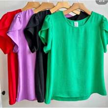 Duna Women's Blouse Petal Sleeve Elegant Stylish Summer - Màu be - Xem 2