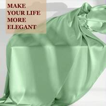 Polyester Satin Fabric By The Yard - 100% Polyester Solid Color Stretch Material For Dresses, Pajamas, Pillowcases, Eye Masks | Hand Wash Only - Cut From 1PC 50x150cm Sheet