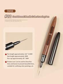 Bộ 5 bút vẽ móng tay cao cấp Nhật Bản cho nghệ thuật vẽ đường nét chính xác, sơn móng tay dạng gel - Nhiều màu - Xem 7