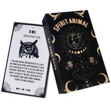 Spirit Animal Oracle Cards - 54 Cards Tarot & Oracle Deck Set, Tarot Meanings, Suitable For Beginners, Divination, Great Gift For Friends And Family, Applicable For Home Outdoor Camping Board Games,Tarot Meaning,Tarot Oracle Cards,Decks
