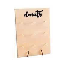 Wooden Doughnut Display Stand, Cake Shop Decor - Multicolor - View 11
