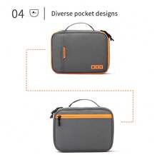 VALUEWIN Túi đựng đồ điện tử hai lớp, hộp đựng lớn đựng cáp điện tử, túi du lịch đựng đồ công nghệ đa năng, túi đựng cáp USB đựng phụ kiện điện tử, túi đựng cáp chống sốc hai lớp lớn đựng đồ dùng kỹ thuật số khi đi du lịch và công tác - Nhiều màu - Xem 8