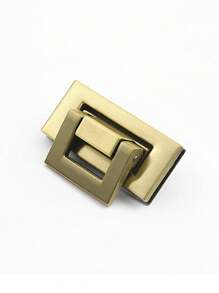 Diy 包包方形锁扣，金属锁包盒扣扣用于手袋单肩包钱包配件包锁，箱包五金配件插锁包锁金银金属扣扣手袋扣单肩扣按扣制作 Diy 钱包盒手袋配件，箱包手袋五金锁 Diy 包包金属锁插锁铁锁按压锁，箱包配件五金配件。﻿