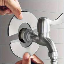 2pcs Stainless Steel Radiators, Water Pipes And Drainage Pipes, Circular Wall Pipe Covers, Decorative Pipe Rings, Pipe Ring Covers Kitchen Items Kitchen Accessories Kitchen Kitchen Tools - Multicolor - View 3