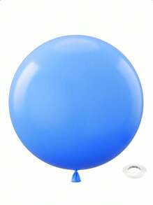 1 个 36 英寸乳胶气球，配 1 个白色气球丝带，大号圆形乳胶气球，适用于拍摄照片、生日、新娘送礼会、婚礼派对装饰、返校情人节